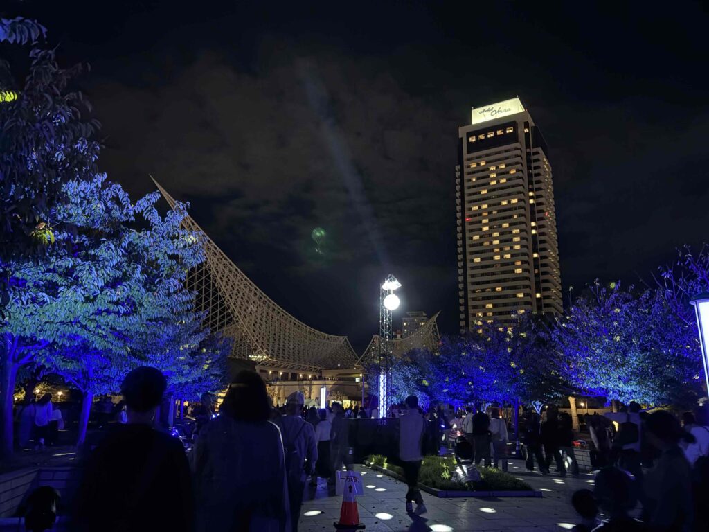 みなとHANABI2025桜並木ライトアップ
