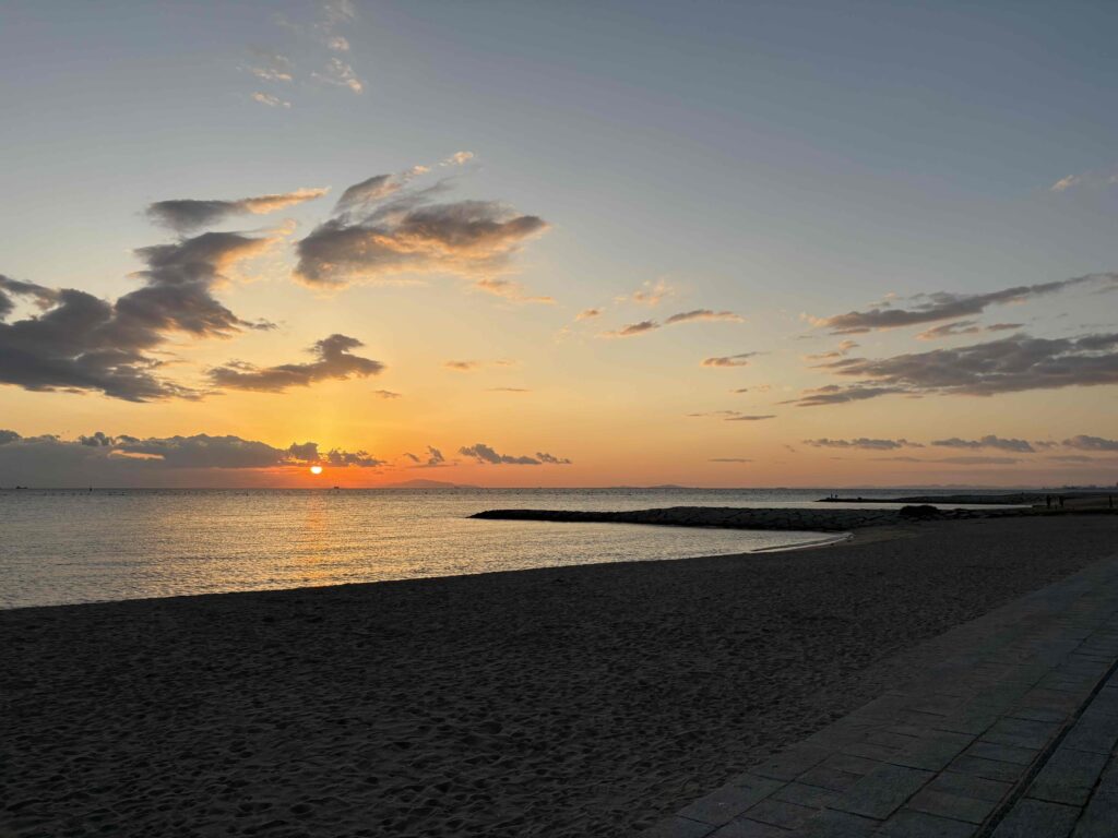 林崎松江海岸のサンセット