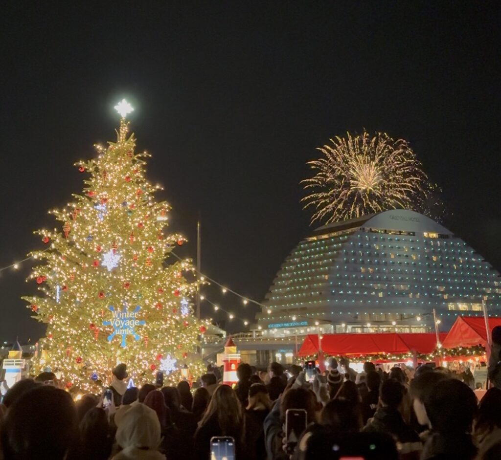 umieクリスマスマーケット花火2025