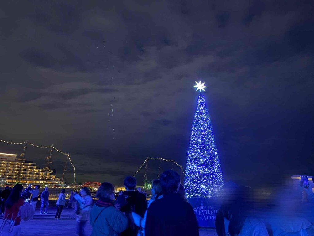 神戸メリケンクリスマスのツリー